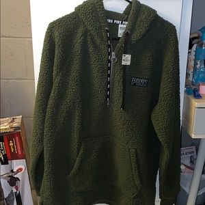 Brand new PINK Sherpa sweater